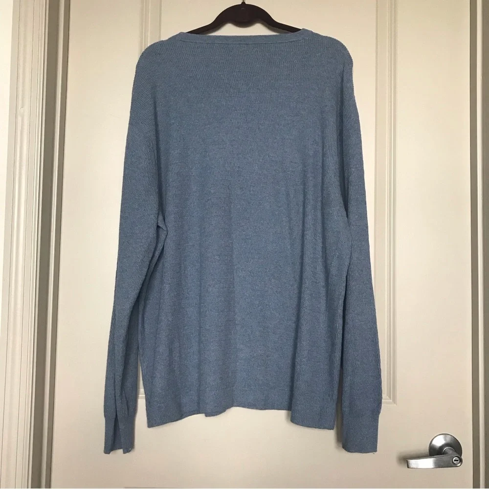 J. Crew slate blue long sleeve sweater‎ tee in size XXL. 100% cotton
